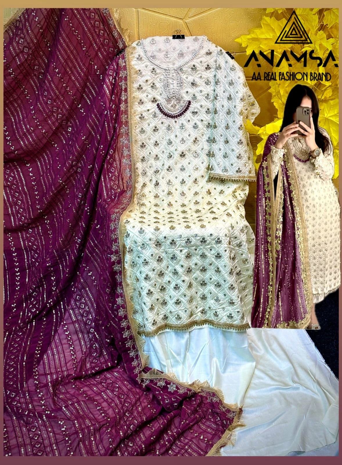 Vardan Ethnic Anamsa 470 & 471 Heavy Pure Export Quality Rayon Cotton Wholesale Pakistani Salwar Suit Catalog — Wholesale Salwar Suits, MPA wholesale from Surat - Gallery Image 3